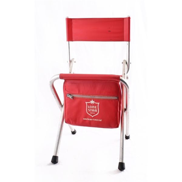 Vintage Lone Star Beer Folding Chair w/ Cooler