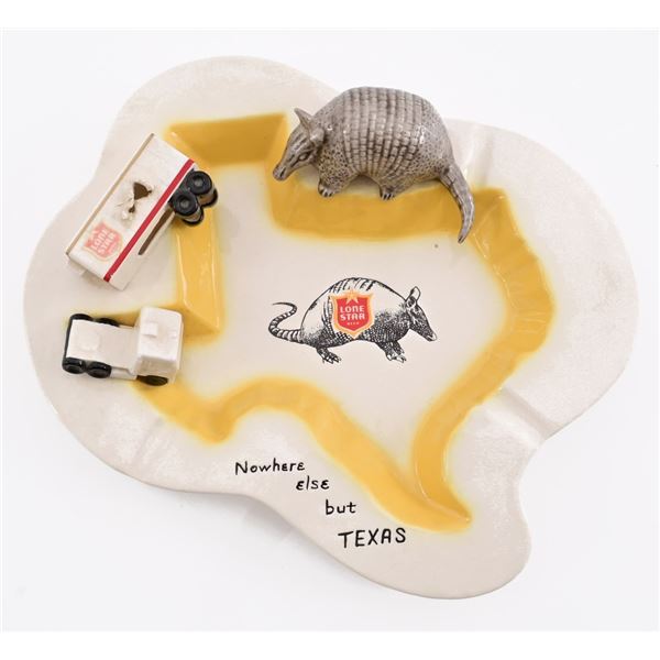 Lone Star Beer Armadillo Ashtray