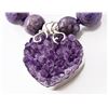 Image 5 : Geode Pendant Sterling Silver Necklace