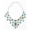 Image 1 : Sterling Silver Turquoise Stone Necklace