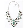 Image 2 : Sterling Silver Turquoise Stone Necklace
