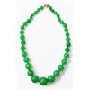 Image 1 : Jade Graduated Bead Necklace