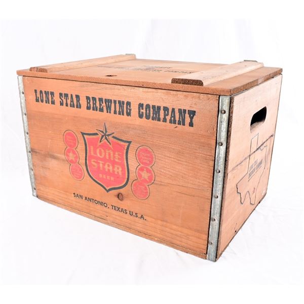 Property Of Lone Star Brewing Company Wood Crate