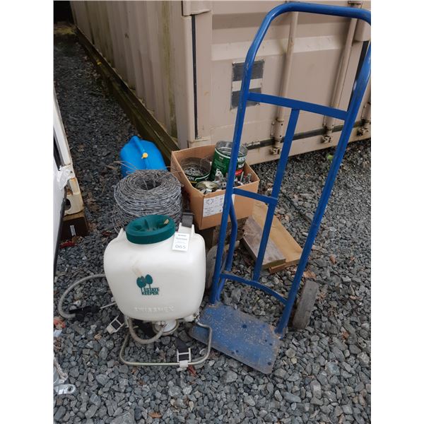 Swissmex Backpack Spray Tank, Dolly & Barbed wire Cat 10