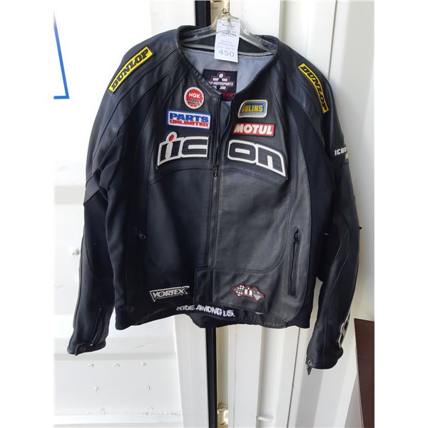 Icon  Motosports Leather Jacket Cat  A