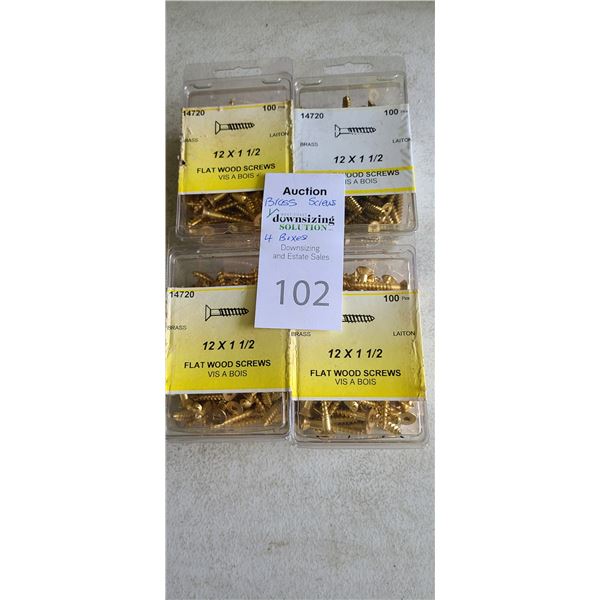 Packages of Brass Screws Cat B