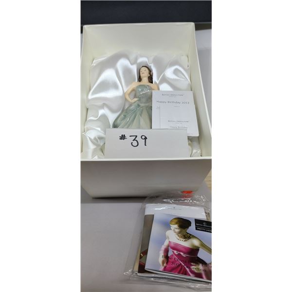 Royal Doulton Figurine 'Happy Birthday 2013' Cat A