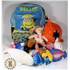 Image 1 : ESTATE KIDS MINIONS BACKPACK FULL OF KIDS TOYS