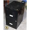 Image 1 : BLACK METAL TWO DRAWER FILING CABINET