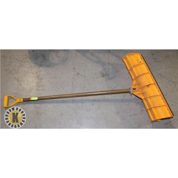 SNOW PLOW SHOVEL, YELLOW