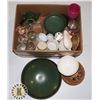 Image 1 : ESTATE BOX OF SERVING BOWLS, KITCHEN ITEMS,