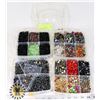 Image 1 : BOX OF BEADING SUPPLIES