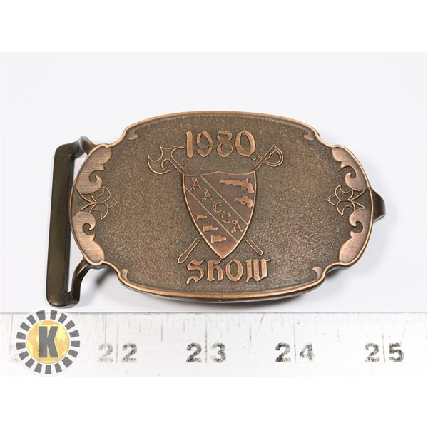 1980 AACCA SHOW BELT BUCKLE