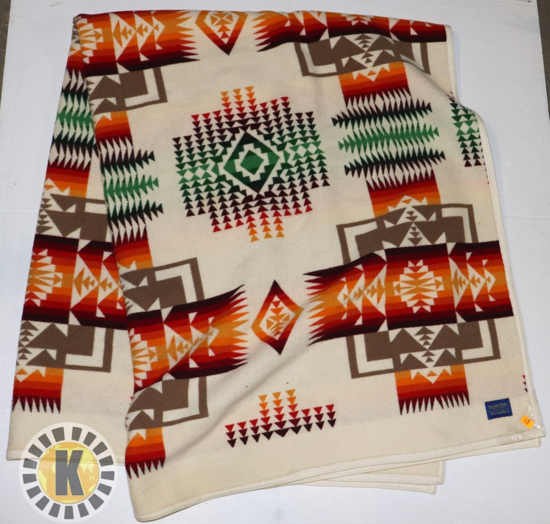 Beaver State Robe ESTATE BEAVER STATE ROBES AND SHAWLS THROW BLANKET