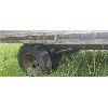 Image 2 : 18 FOOT FARM WAGON - REAR TANDEM AXLE - TOP DECK WEATHERED