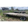 Image 2 : FARM WAGON - 16 FEET - DECK IS FAIR