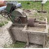 Image 1 : EBERSOL GRAIN ROLLER MOUNTED ON WOODEN BIN