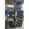 Image 1 : LOT OF 5 - PORTABLE DOG CRATES - LARGEST 2 X 2 X 3 ft