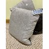 Image 2 : LOT OF 3 - GRAFUS THROW PILLOWS - DISTRESSED MOCHA LEATHER - NEW