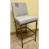 Image 1 : GRAFUS - DESIGNER BAR STOOL - GRAY TONE - FULL HEIGHT 42 in