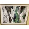 Image 1 : ABSTRACT ART - 'CLOVER' - 39 X 49 in FRAMED