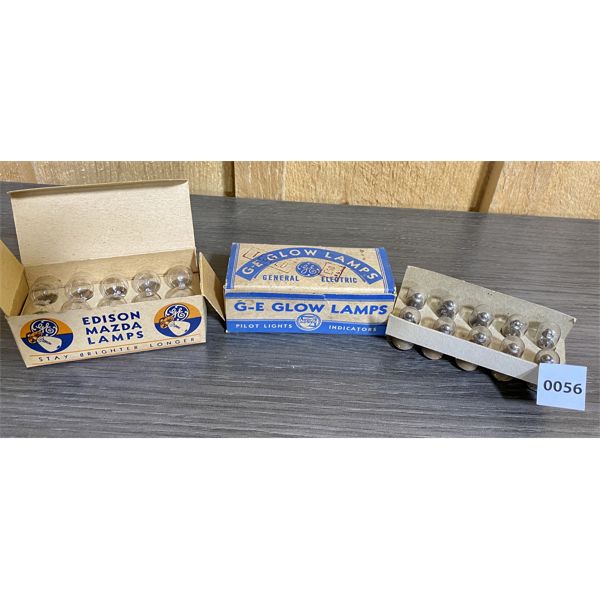LOT OF 2 - GE VINTAGE LAMP BULBS - COMPLETE BOXES