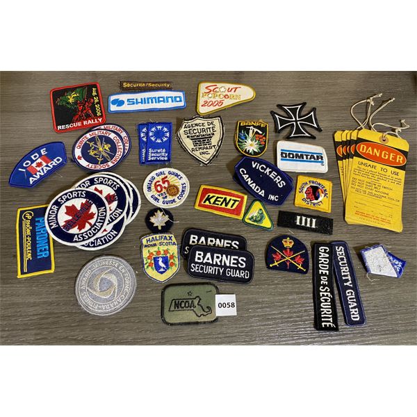 JOB LOT - MISC BADGES, PINS & TAGS - SEE ALL PICS