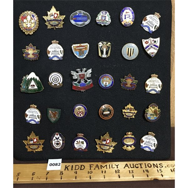 LOT OF 30 - VINTAGE AND ANTIQUE CURLING PINS