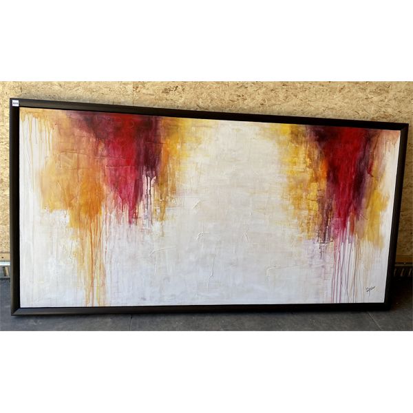 ABSTRACT ART - OIL ON CANVAS - 58 X 70 in