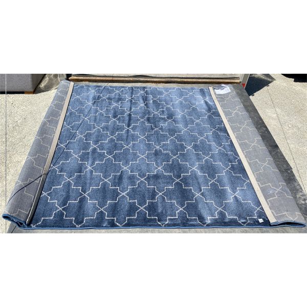INFINITY BLUE AREA RUG - 6 X 8 ft