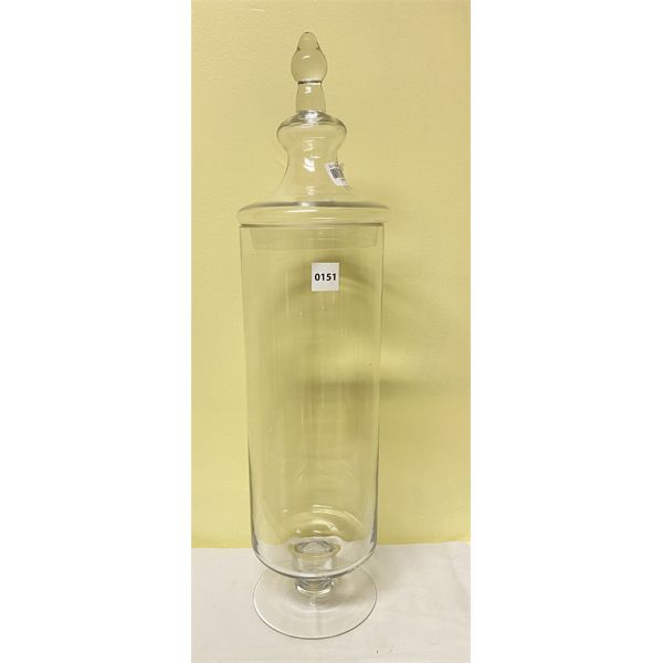 GLASS APPOTHECARY JAR - 24 in