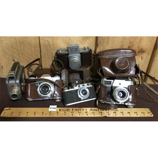 LOT OF 5 - VINTAGE MOVIE AND FILM CAMERAS