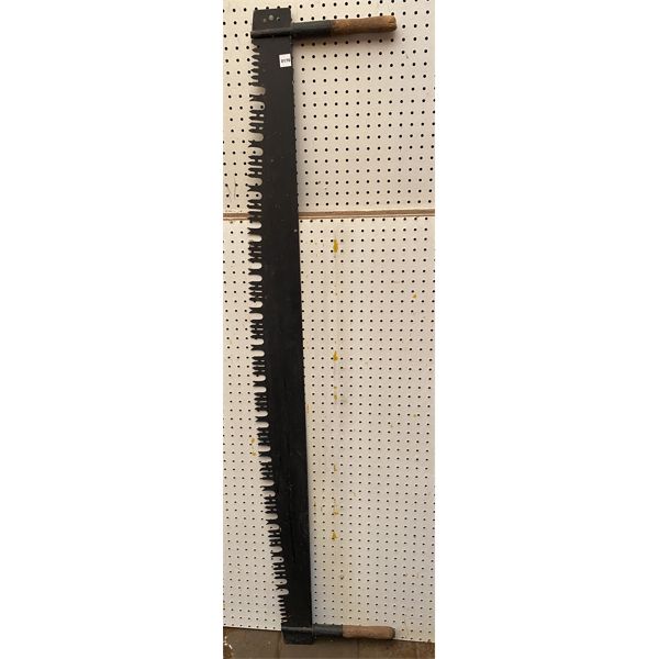 ANTIQUE CROSS CUT SAW - 58 in