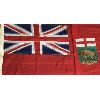 Image 1 : LARGE MANITOBA PROVINCIAL FLAG - APPROX 33 x 70in
