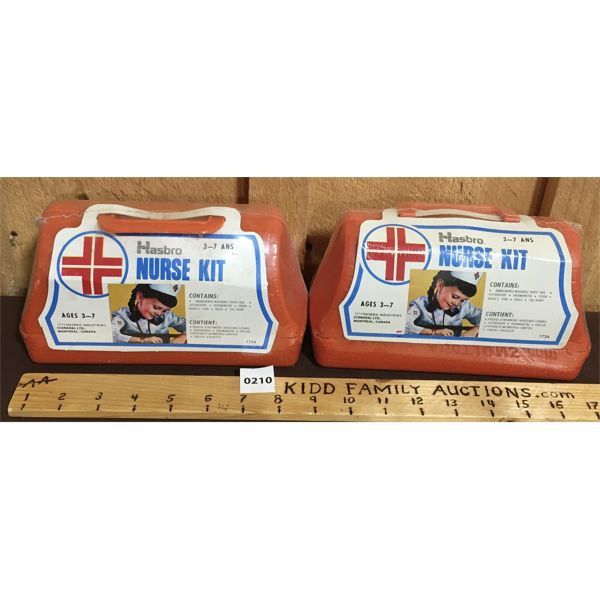 LOT OF 2 - 1974 HASBRO NURSE KITS - NEW OLD STOCK