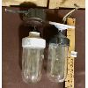 Image 2 : LOT OF 5 - JUPITER LANTERN AND GLASS/PORCELAIN CEILING LIGHT FIXTURES