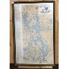 Image 1 : MAP AND CHART OF MUSKOKA LAKES - 1975 REPRINT - 25 x 40in