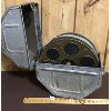 Image 1 : LARGE METAL MOVIE REEL CASE W/ 3 UNKNOWN FILMS