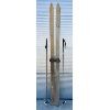 Image 1 : SET OF VINTAGE SKIS W/ SKI POLES - 80in