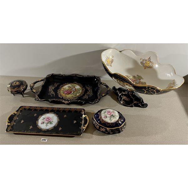 LOT OF 5 - LIMOGES PORCELAIN DRESSER SET