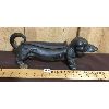 Image 2 : CAST IRON DACHSHUND BOOT SCRAPER - 13.5in LONG