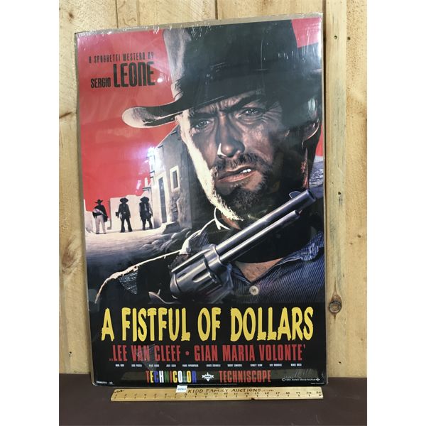 A FISTFUL OF DOLLARS - WESTERN MOVIE POSTER - 24 x 36in