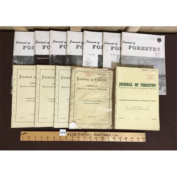 JOB LOT - QTY OF VINTAGE JOURNAL OF FORESTRY PUBLICATIONS
