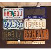Image 1 : LOT OF 6 - MISC LICENSE PLATES AND PLATE COVER - INCL 1929 TRUCK PLATE