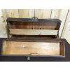 Image 2 : PRIMITIVE WOODEN CARPENTERS BOX - 8 x 16 x 30in