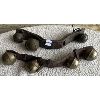 Image 1 : JOB LOT - BRASS BELLS ON LEATHER STRAPS