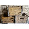 Image 1 : LOT OF 3 - MILK BOTTLE CRATES - SILVERWOOD, DUNNVILLE & CRYSTAL (OWEN SOUND) DAIRIES