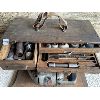 Image 2 : ANTIQUE MACHINESTS CHEST W/ B&D VALVE GRINDER W/ ATTACHMENTS - ORIG SET