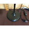 Image 2 : METAL TABLE LAMP WITH GLASS SHADE - 25in TALL