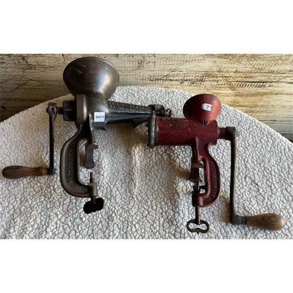 LOT OF 2 - MEAT GRINDERS - ENTERPRISE & ALEXANDER WERK
